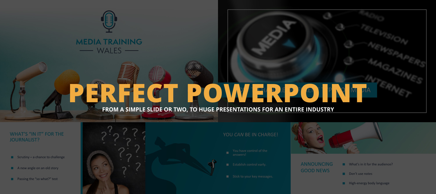 From a simple slide or two, to huge presentations for an entire industry
